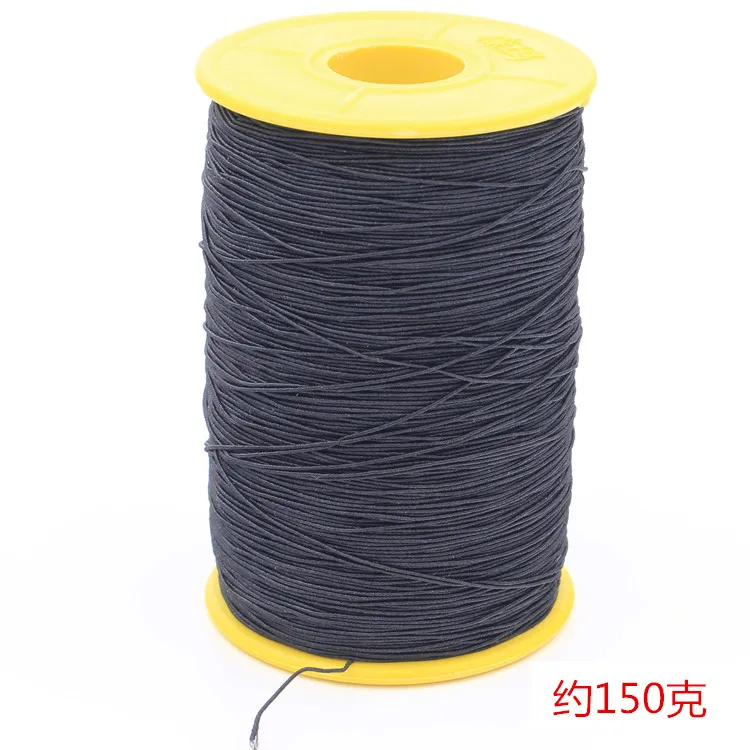 Эластичный набор ниток промышленная нить для швейной машины эластичная нить для браслета Бисероплетение DIY шитье - Цвет: Черный