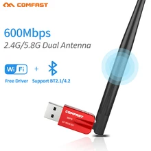 Двухдиапазонный 5G беспроводной usb-адаптер Bluetooth 4,2 Bluetooth Донгл приемник Adaptador Bluetooth передатчик для компьютера ПК ноутбука