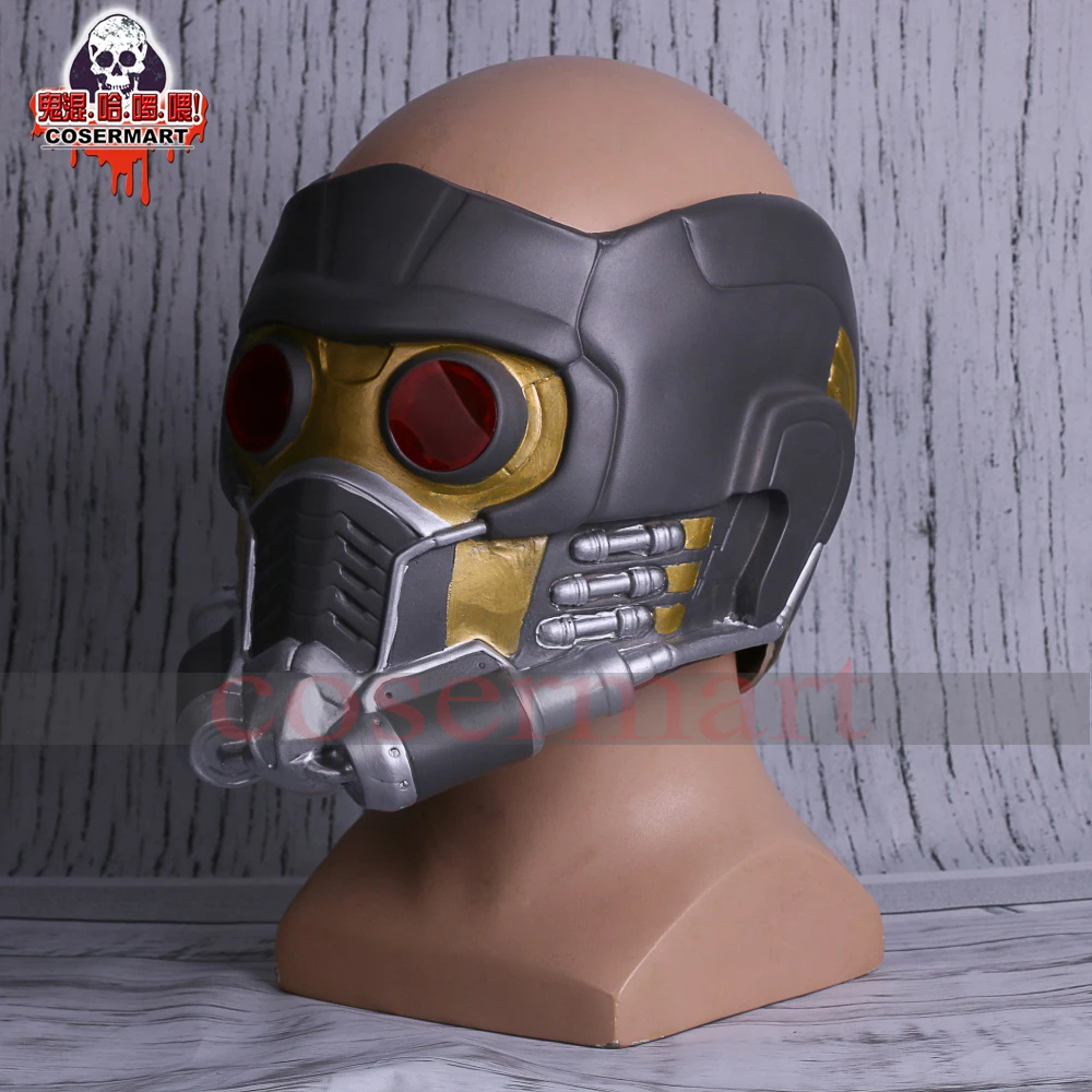 Guardians of the Galaxy Helmet Mask Cosplay Peter Quill Helmet Latex Star Lord Helmet Halloween Party Mask Adults (4)