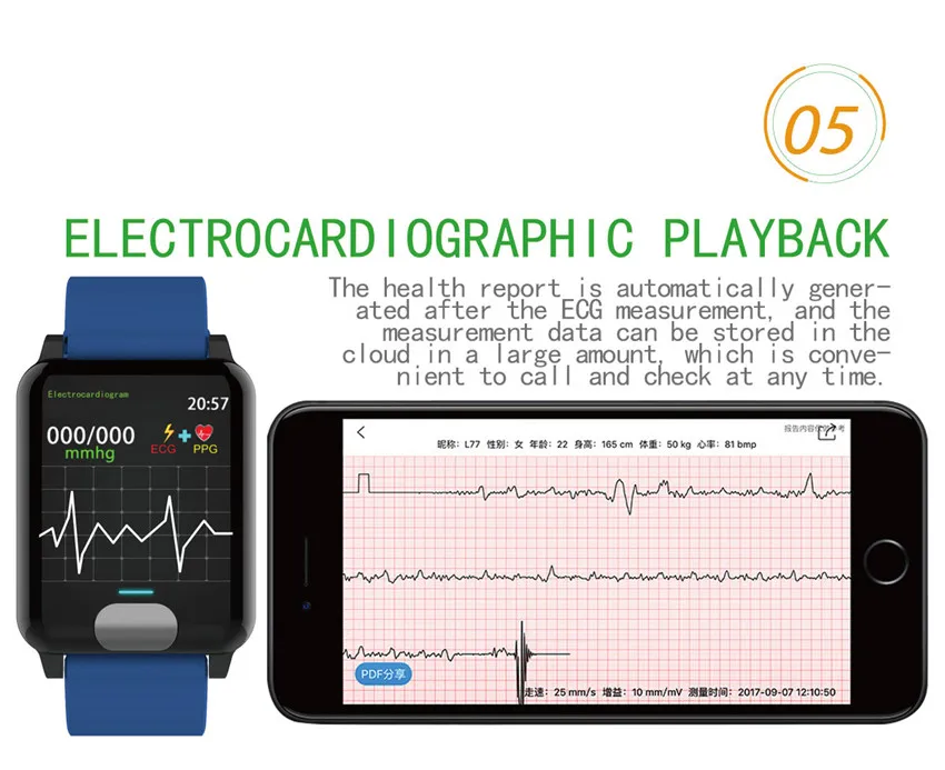 smart watch band ECG PPG Heart rate monitor 1 (10)1