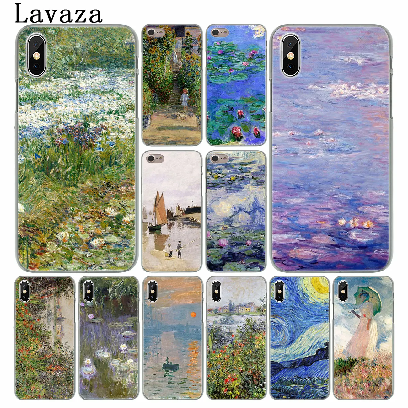 

Lavaza Monet Garden Lotus New Hard Phone Case for iPhone XR XS X 11 Pro Max 10 7 8 6 6S 5 5S SE 4S 4 Cover