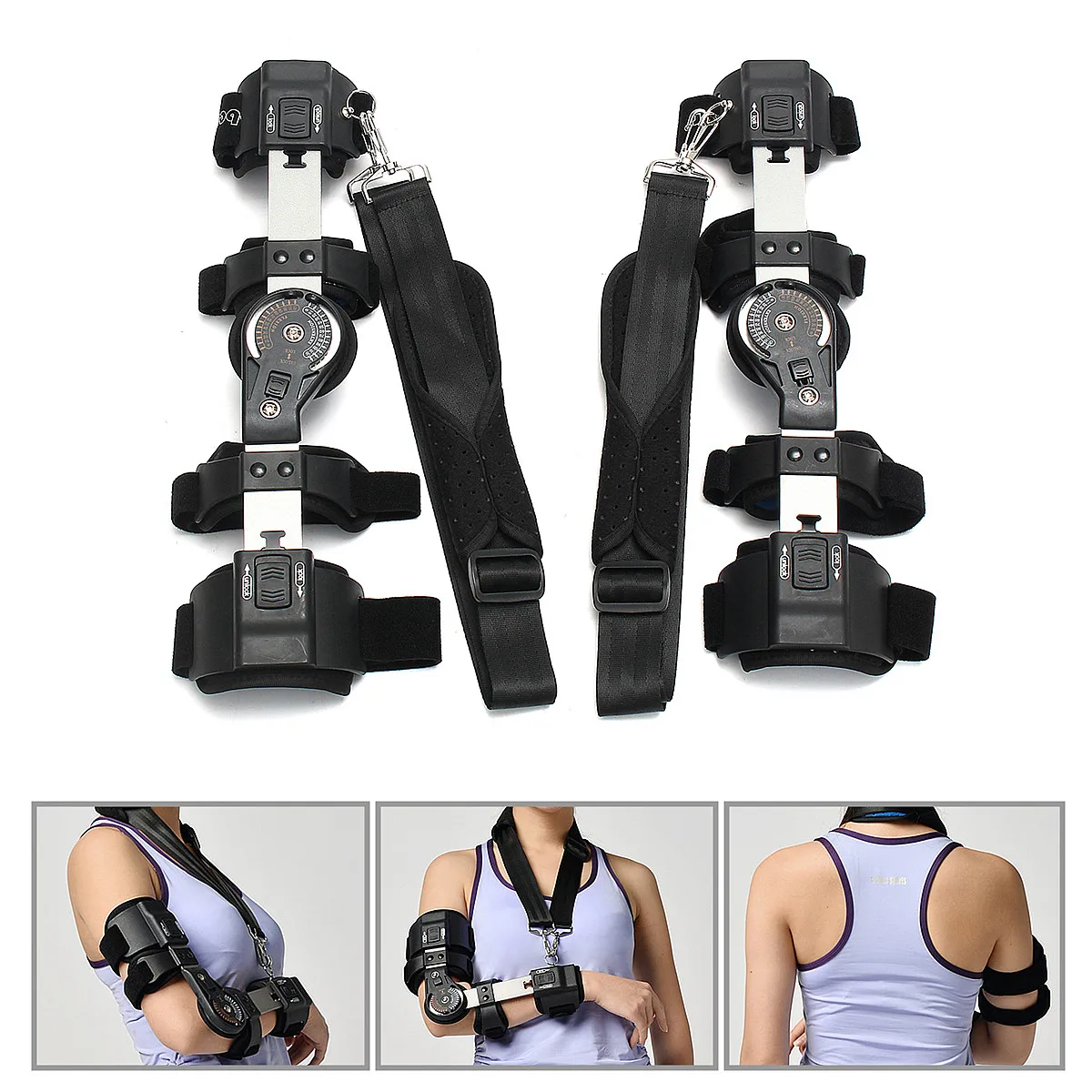 

Forearm Elbow Arm Sling Shoulder Immobiliser Orthopedic Fracture Sprain Support Adjusted Tightness Bending Stretching Angle