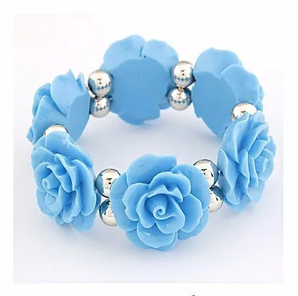 blue rose bracelet