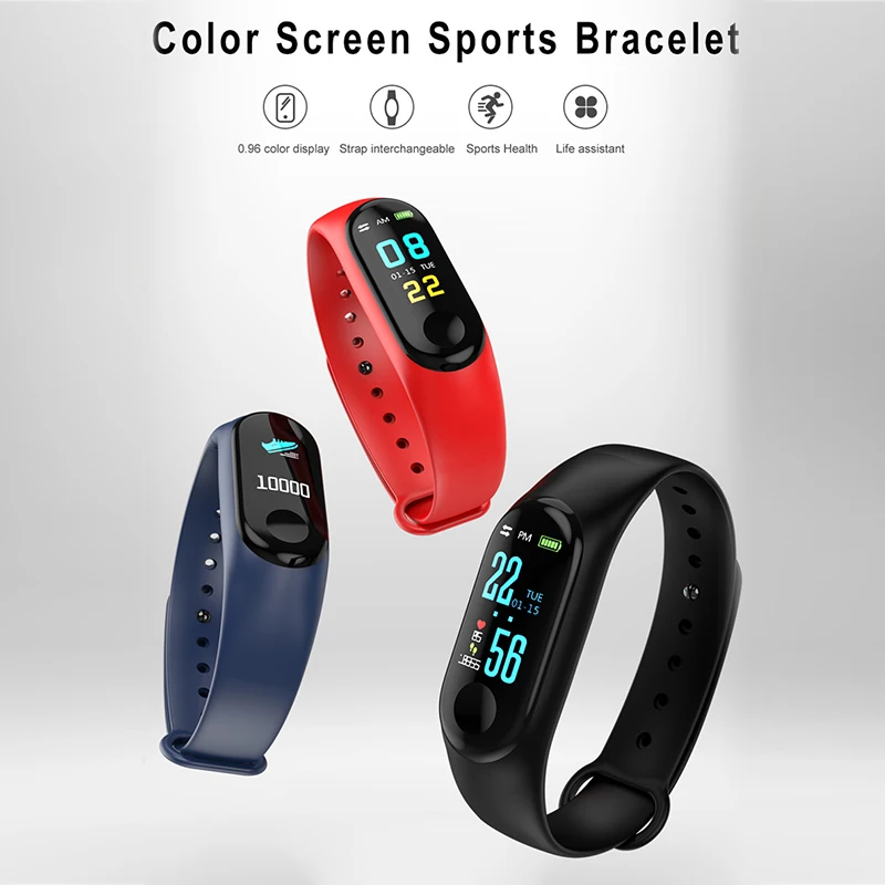BINSSAW Sport Watch Men or Women Smart Watch Bluetooth Clock Remote Camera Heart Rate Blood PressureSleep Monitor Pedometer Band