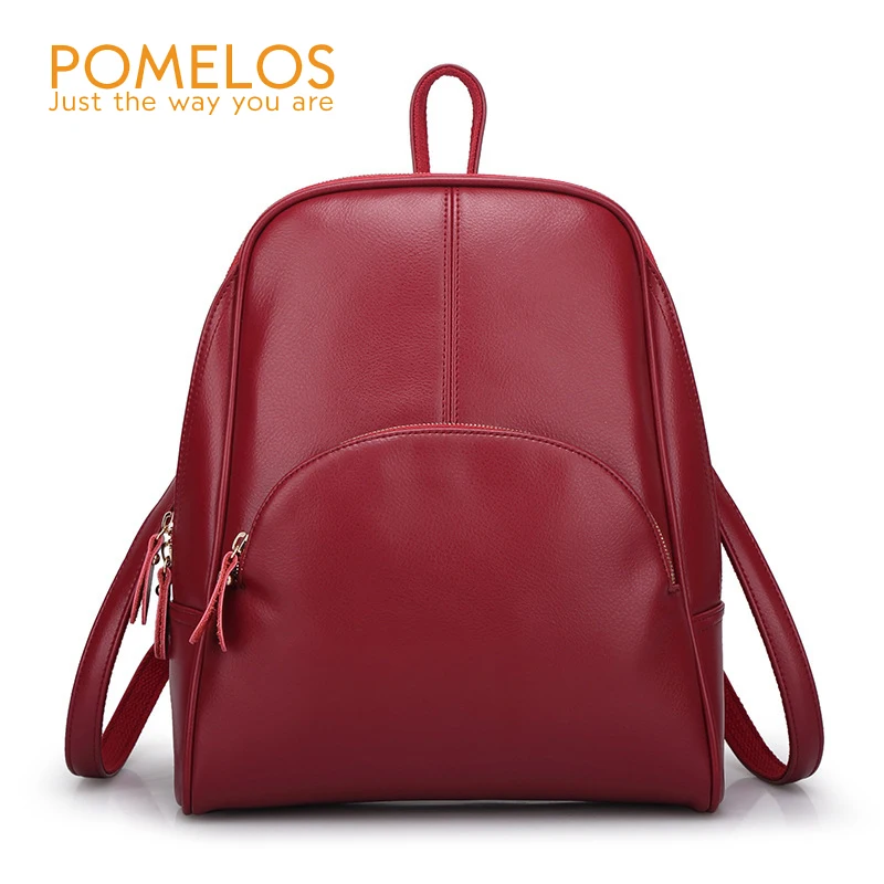 

POMELOS Women Backpack High Quality Soft PU Leather Backpack School Urban Fashion For Teenage Girls Designer Back Bags For Women