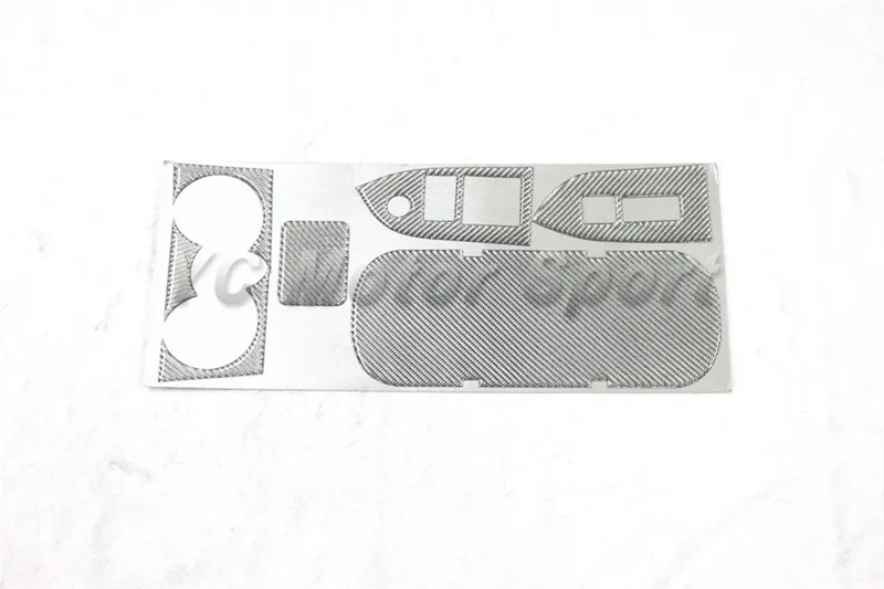 Автомобильные аксессуары из углеродного волокна серебристые набор для
