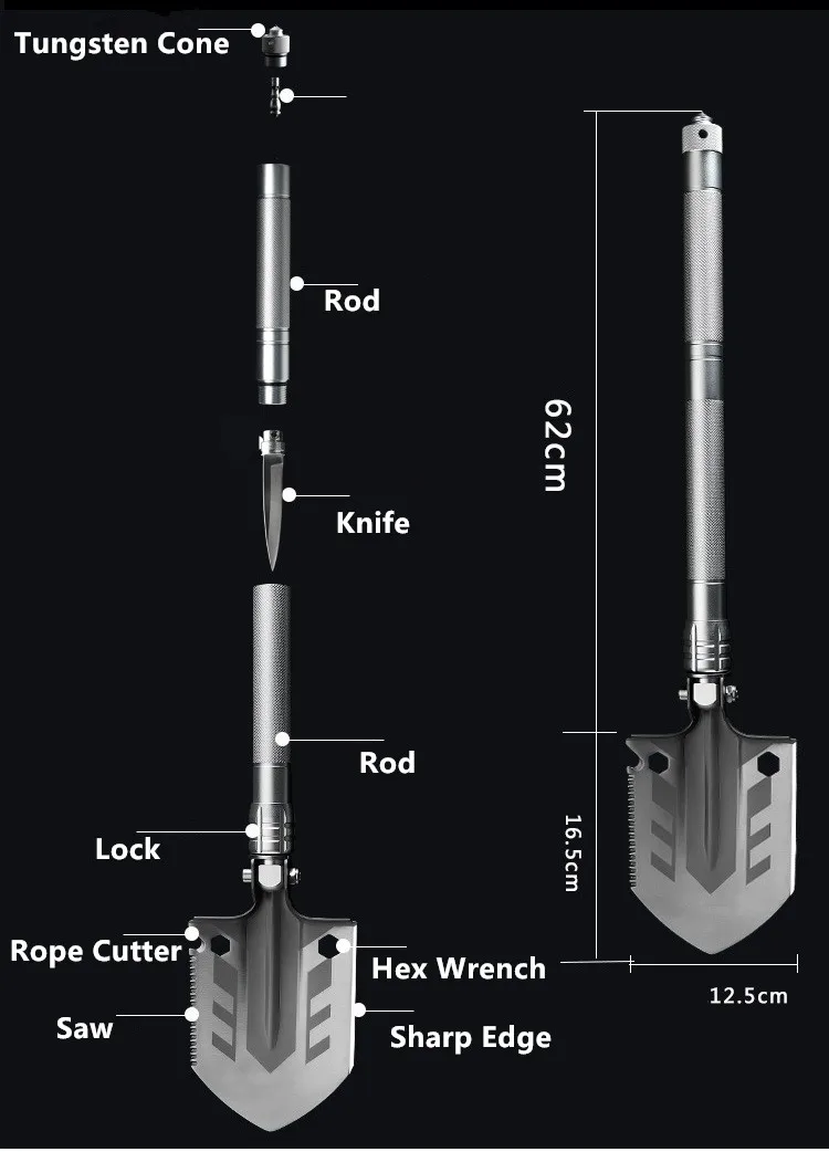 HS инструменты военный портативный складной нож-Лопатка для наружного кемпинга пешего туризма альпинизмом многофункциональная лопата для выживания в чрезвычайных ситуациях