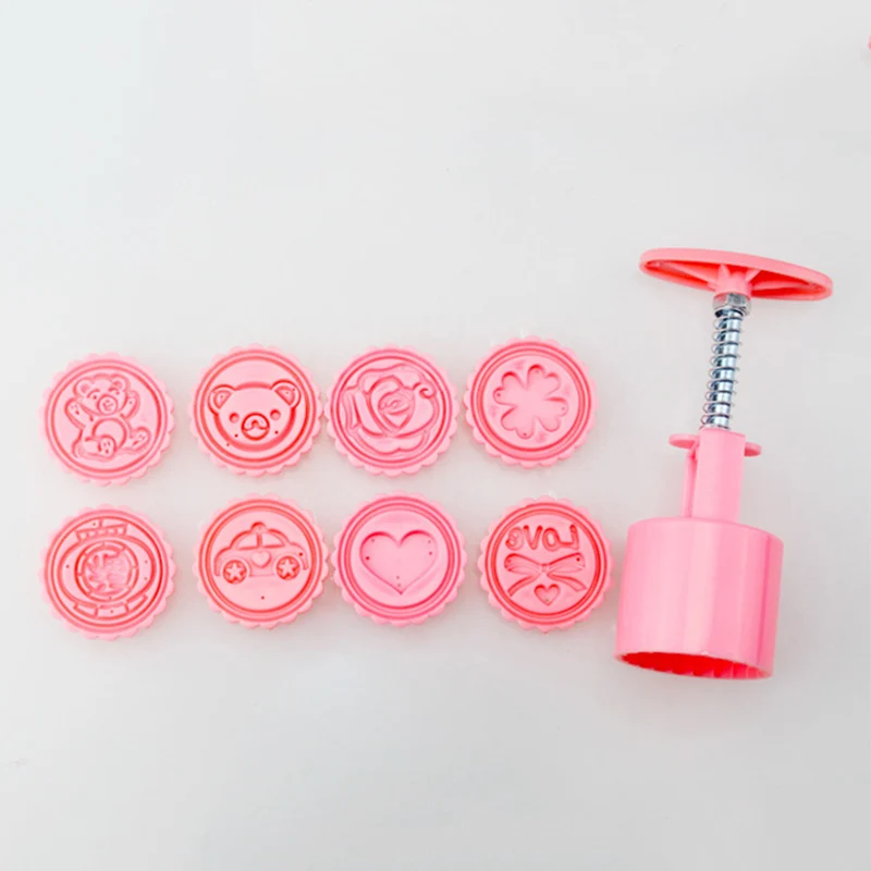 Новинка 2019 50 г круглая форма для выпечки пирожных печенье Mooncake 8 шт Штампы с