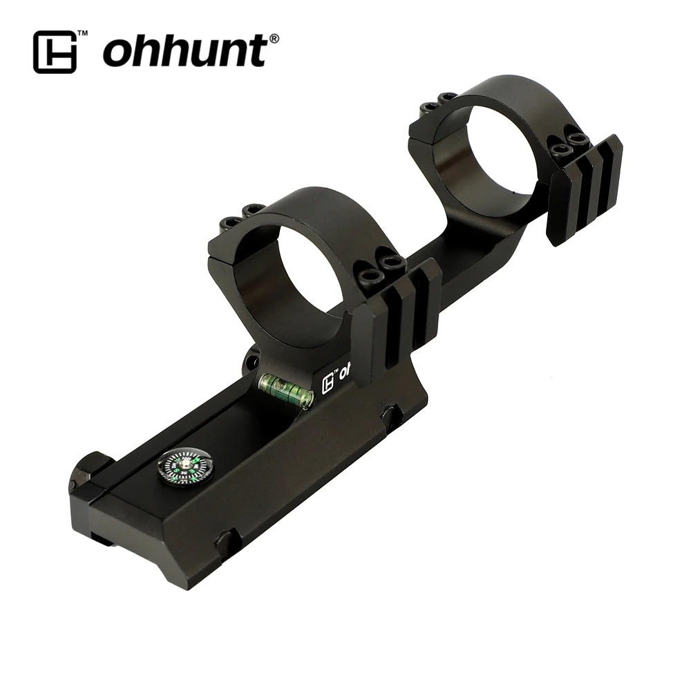 Ohhunt Bi-direction 1 дюймов 30 мм смещение прицелы для охотничьих ружей крепление кольца с пузырьковым уровнем компас сторона два Picatinny Weaver Rail