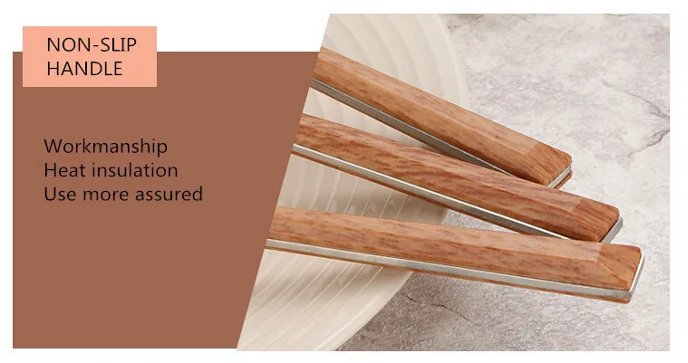 LIRUIKA, новинка, высокое качество, деревянная ручка, нержавеющая сталь, нож, вилка, набор столовых приборов, экологически чистые западные столовые наборы