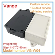 1 шт./лот черный прессованный корпус формы коробка 110*70*40 мм ABS пластик распределительная коробка корпус настенный для электрического устройства