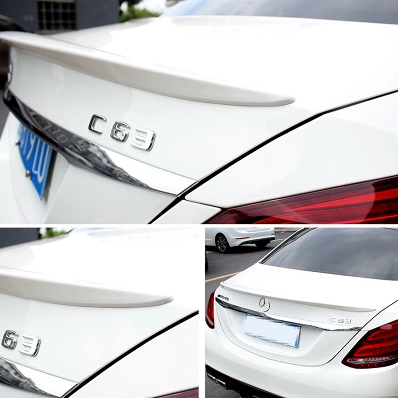 Для mercedes Benz W205 C180 C200 C260 C280 C300 C63 ABS задний багажник спойлер для хвостовой части автомобиля декоративное крыло