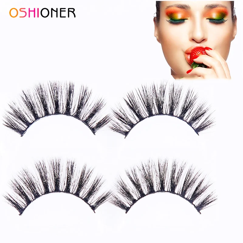 

5 pairs 100% 3D Natural False Eyelashes Real Fake Mink Eyelashes 3d Mink Lashes Soft Eyelash Extension Makeup Kit