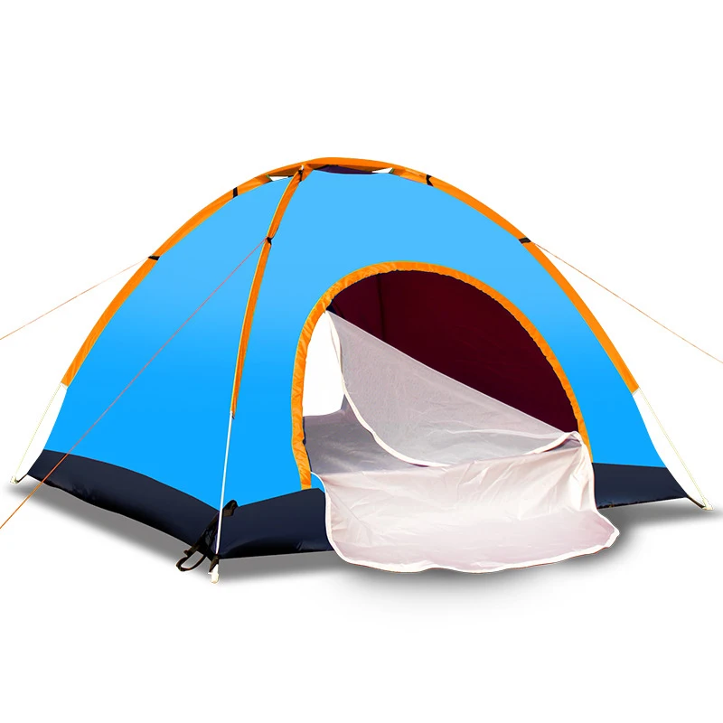 

3-4 person Waterproof Single Layer Tent Hydraulic Automatic Tents Windproof Outdoor Hiking Camping Tent Picnic Tents Accessories