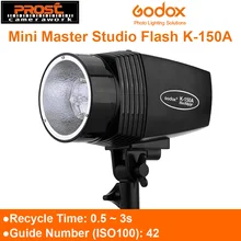 GODOX K-150A Портативный мини-мастер Вспышка для студии K150A 150WS 150 W небольшой стробоскоп для фотосъемки