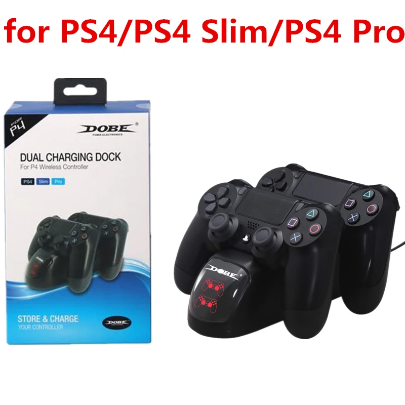 

Dual USB Charging Dock Station Stand for PlayStation 4 Controller Handle Charger Cradle Bracket for PS4 slim/Pro High Quality