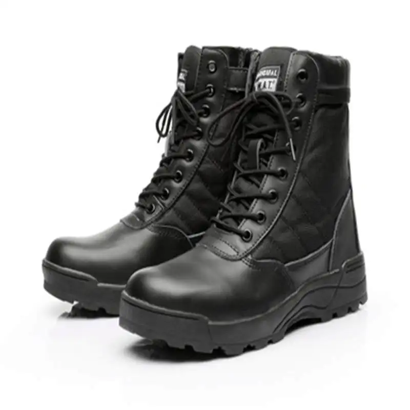 Kopen Mannen Tactische Laarzen Laarzen Leger mannen Militaire Desert Waterdicht Veiligheid Werkschoenen Klimmen Sport Schoenen Enkel Mannen Outdoor Laarzen
