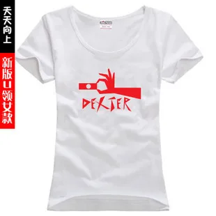

new free shipping autumn summer hot selling cotton multicolors fashion female woman DEXTER women T shirts