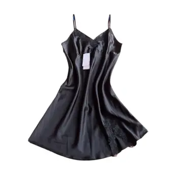 

Fashion Women Robe Babydoll Sleepwear Silk Nightdress Sexy Lingerie Dress Nightgown