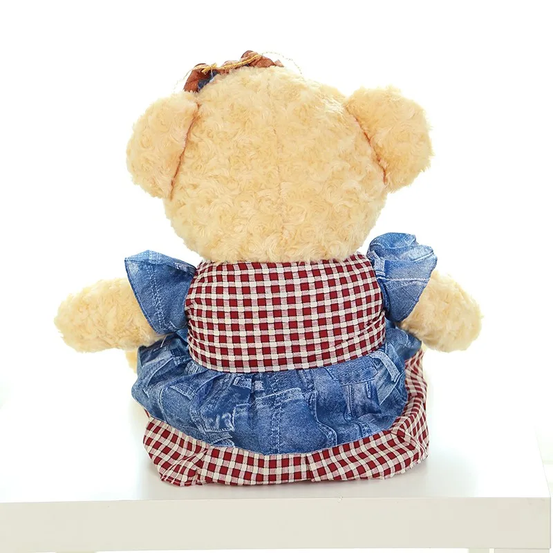 Милая юбка медведь плюшевая игрушка Большой 100 см медведь мягкая подушка, Рождественский подарок на день рождения F007