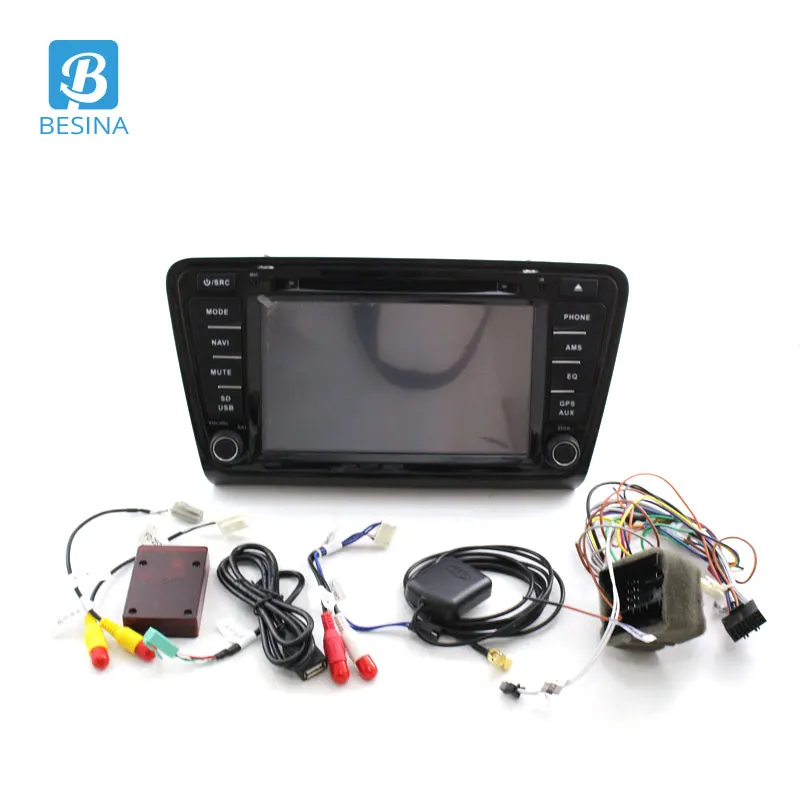 Discount Besina 1 Din 8 Inch Car DVD Player For VW SKODA OCTAVIA 2013-2017 GPS Navigation Radio Canbus Steering Wheel Cnotrol Autoaudio 5