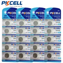 PKCELL 20 шт./4 Pack CR1616 DL1616 ECR1616 кнопки сотового монет Батарея для часы калькулятор