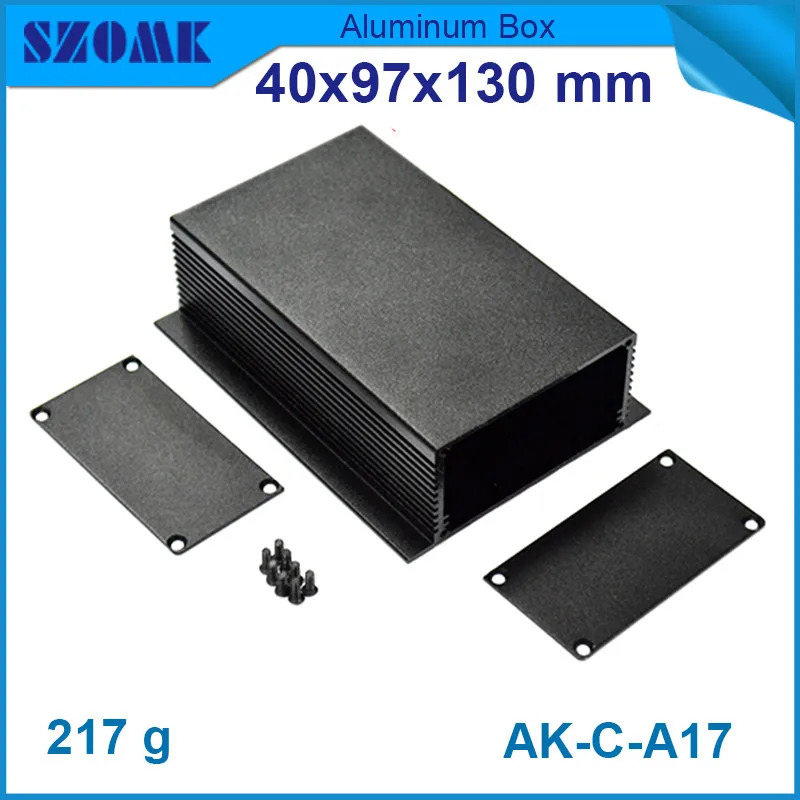 

szomk electrical aluminum cabinet (1 piece) anodizing diy junction case for power supply 40x97x130mm