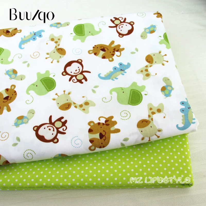 cotton twill fabric  monkey Printed baby quilting cotton fabric by meter DIY sewing craft cotton material