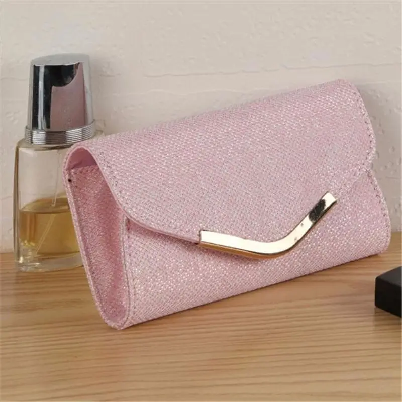Абсолютно и высококачественный Женский высококлассный вечерний маленький клатч для банкета Сумочка Элегантный дизайн женская вечерняя сумочка L* 3 - Цвет: Pink