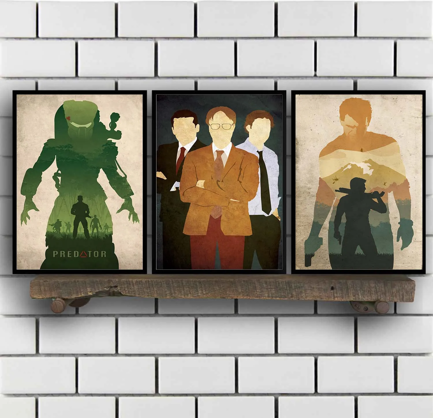 

David Bowie Predator Pulp Fiction The Office Uncharted Movie Poster