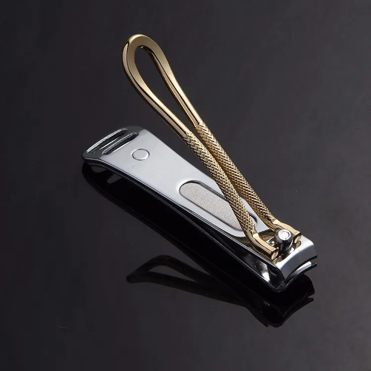 Ногтей инструменты машинки и триммеры Нержавеющая сталь Nail Clipper Золото Чистая сцепление Маникюр ногтем фрезы ногти Ножницы Триммер