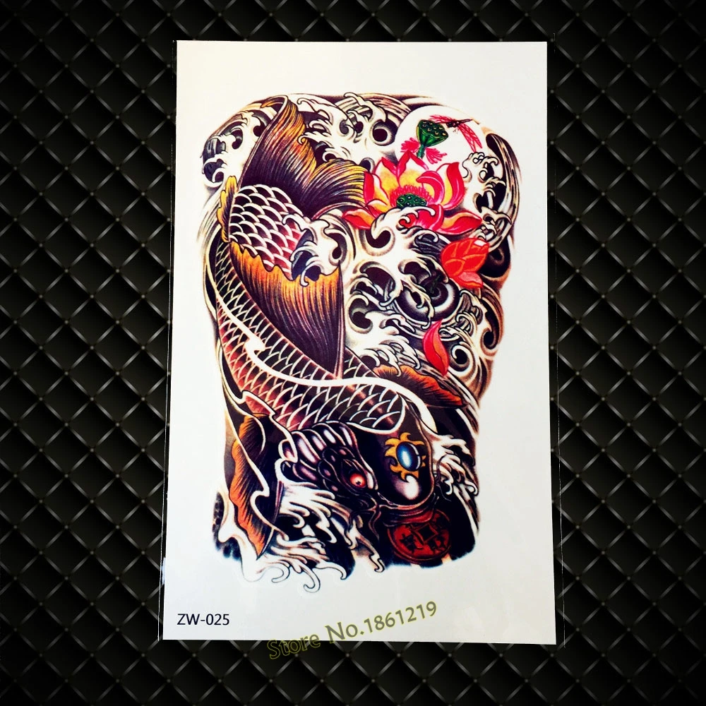 1 PC Hot Flash 3D Temporary Tattoo Karper Seni Tubuh Arm Stiker