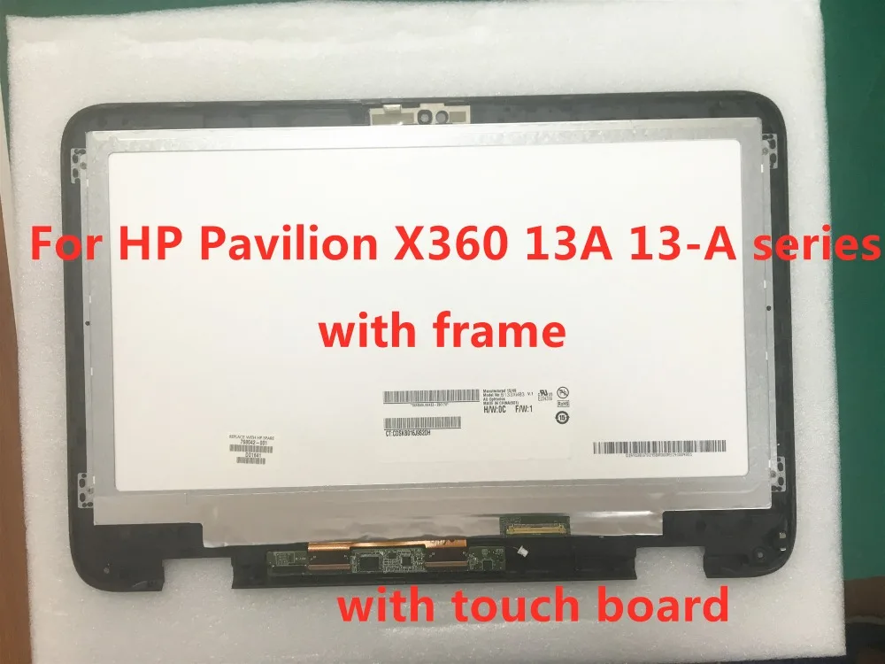 Замена ЖК-дисплея с рамкой 13," для hp Pavilion 13-A серии 13-a013CL X360 сенсорный экран стекло дигитайзер Замена