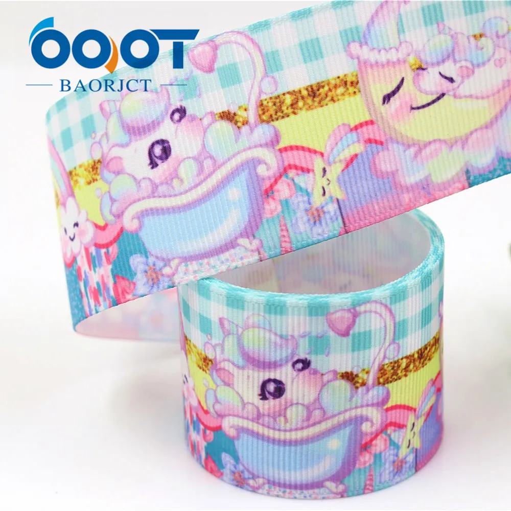 OOOT BAORJCT I-19320-623 38 мм 10 ярдов мультфильм термотрансферные печатные корсажные ленты, лук кепки DIY аксессуары украшения