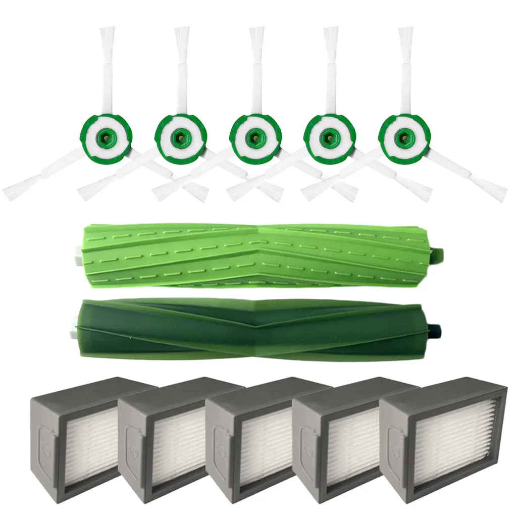 

NEW Portable Durable Automatic Protection Side Brush&Hepa Filters&Bristle Brush for iRobot Roomba i7 i7+/i7 Plus E5 E6 E7 Home