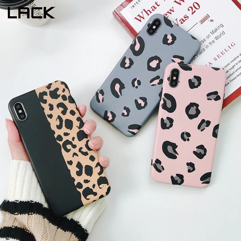 

LACK Luxury Colorful Leopard Print Splice Soft IMD Phone Case For iPhone X XR XS Max 6 6S 7 8 Plus Retro Fashion Back Cover Capa