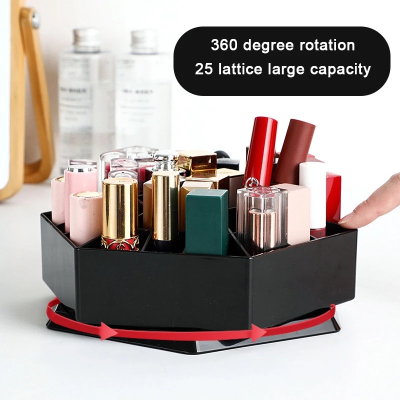 

Makeup Organizer Storage Box Cosmetic Box Lipstick Jewelry Box Case Holder Display Stand make up organizer Lipstick storage box