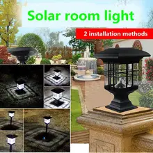HobbyLane, водонепроницаемый, двойное использование, солнечная колонна, светодиодный светильник на солнечной батарее, украшение сада, лужайка, лампа, водонепроницаемый, светодиодный