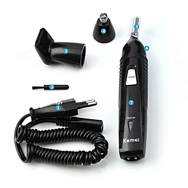 $US $19.82  Kemei 3-In-1 Rechargeable Electric Nose Hair Trimmer Ear Sideburns Cutter Cleaner Facial Care Machi