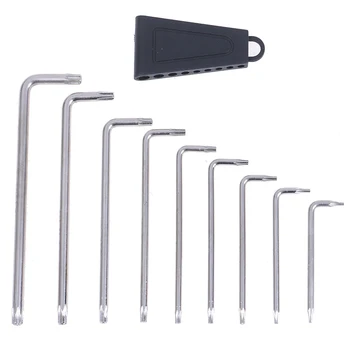 

Hot 9pcs/set New Plum Spanner Wrench Sets Torx L Shape Repair Tool Screwdriver Tool High Quality