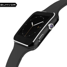 Bluetooth Smart Watch X6 Smartwatch Pedometer Wearable Devices For iPhone Android Watch With Camera Support SIM Card wristwatch