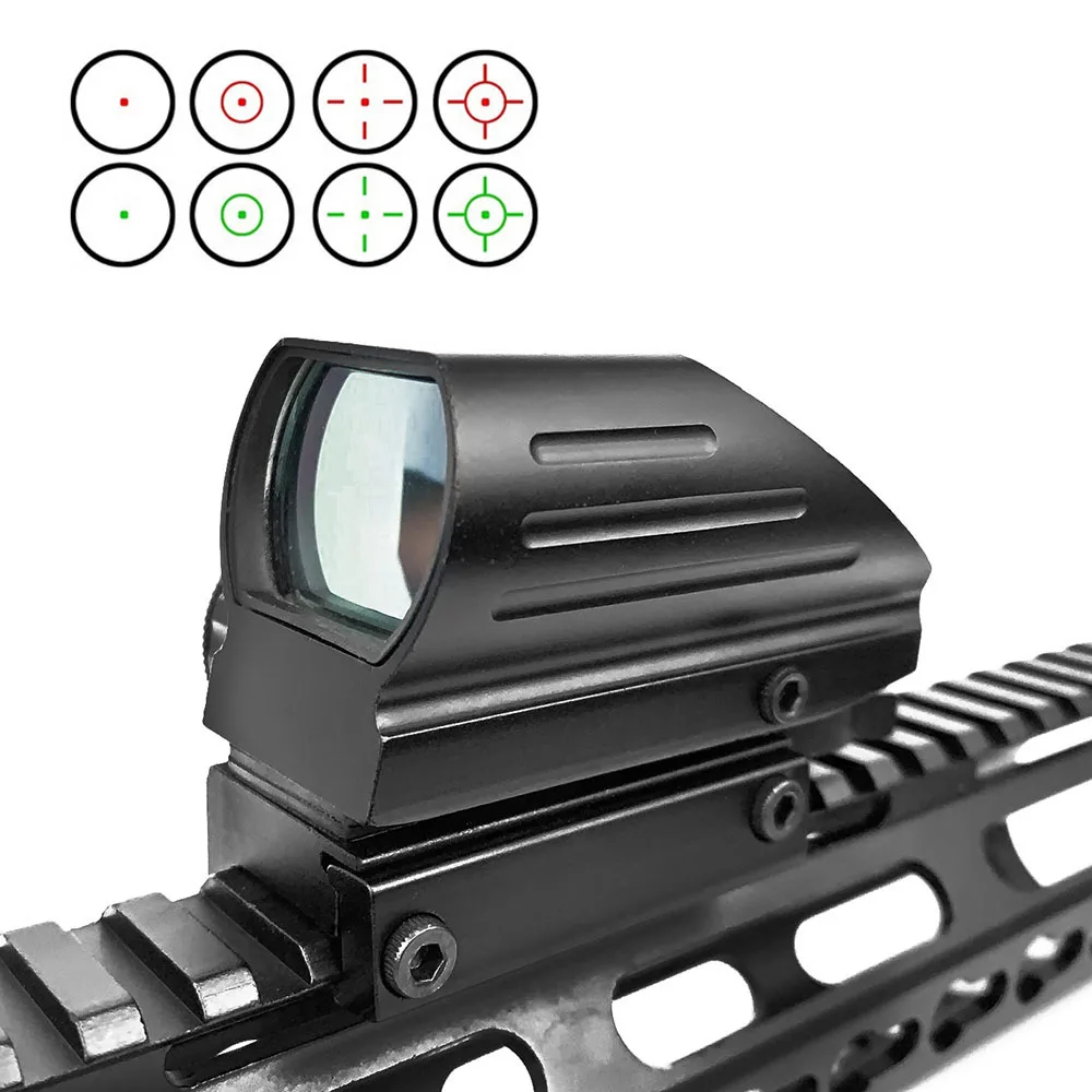 Red//Green Dot Sight Reflex Holographic Scope Tactical Rifle Mount 20mm Rails
