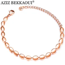 AZIZ BEKKAOUI простой браслет высокого качества Модные браслеты с подвесками знаменитые бусины из розового золота брендовый браслет для женщин ювелирные изделия
