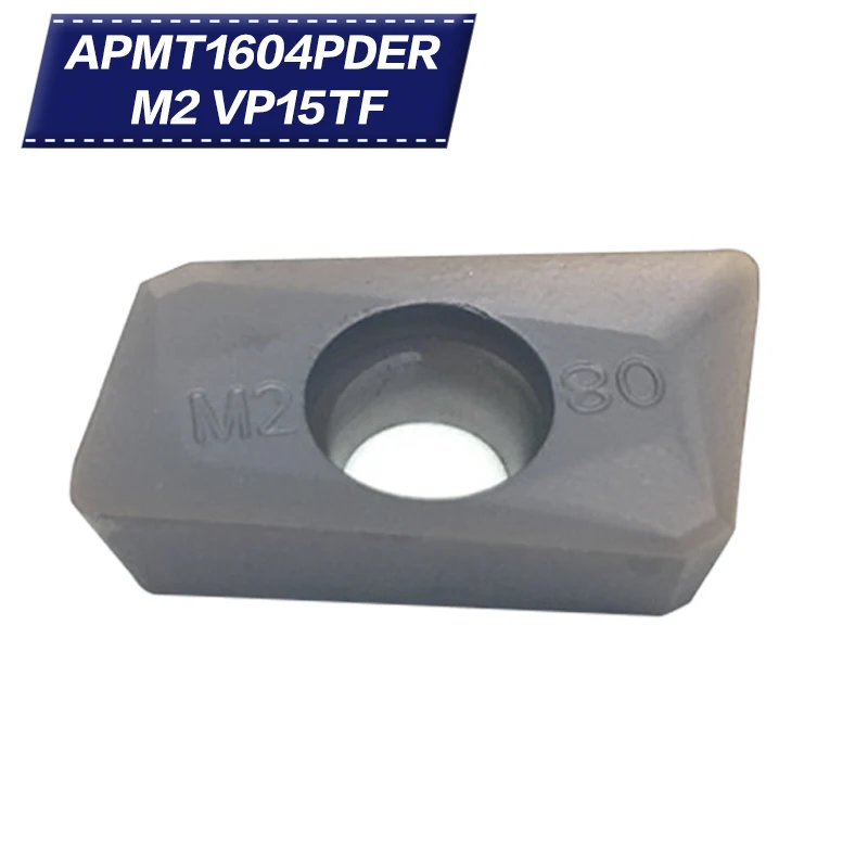 

10PCS APMT1604 PDER M2 VP15TF Turning Tools for metal Coating CVD+PVD Carbide Insert Milling Mill CNC Lathe Tool milling Cutter