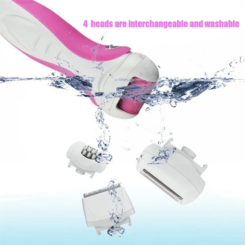 4 In 1 Rechargeable Epilator Body Hair Removal Depilator