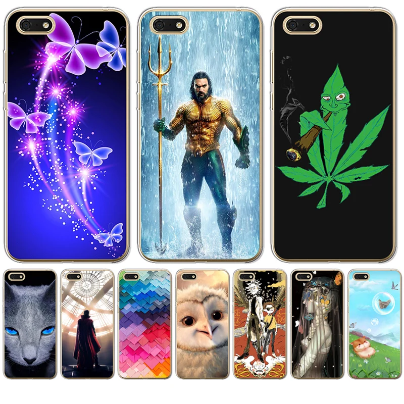 Marvel Hero Сова Рик Морти бабочка кошка для Huawei Nova 2 Plus 3 3i Y5 II Y6 Y3 2017 Prime 2018 чехол