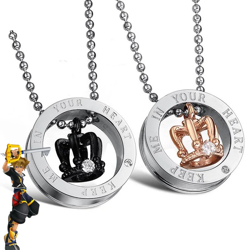 

Women Men Game Kingdom Hearts Sora Cosplay Metal Necklace Chain Pendant Accessory Jewelry