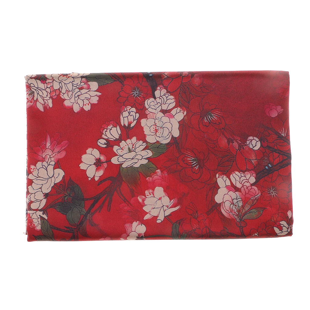 Bronzed Japanese Style Floral Birds Fabric for DIY Tablecloth Bag Sewing Craft Patchwork Quilting Decor 1 Yard