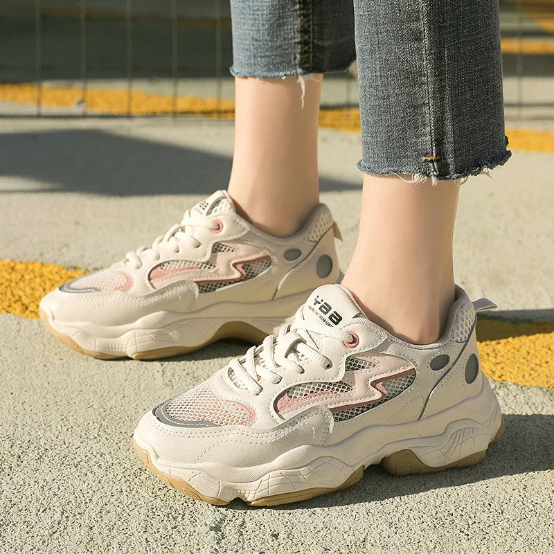 

Mhysa 2019 Autumn Women Shoes New Chunky Sneakers For Women Vulcanize Shoes Casual Fashion Dad Shoes Platform women Sneakers
