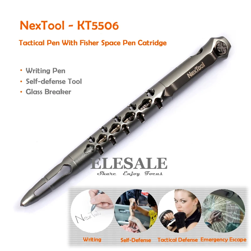 NexTool KT5506 тактическая ручка с ручкой Fisher Space # SPR4 черные чернила Заправка для